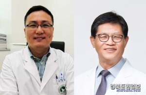 사진은 왼쪽부터 신경외과 김효창 주임과장, 김재민 진료과장.