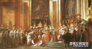 ‘나폴레옹 1세의 대관식’-1806-1807년, 캔버스에 유채, 621*979, 파리 루브르 박물관 소장